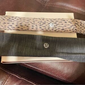Lululemon Athletica Gray and Cream Headbands - bundle